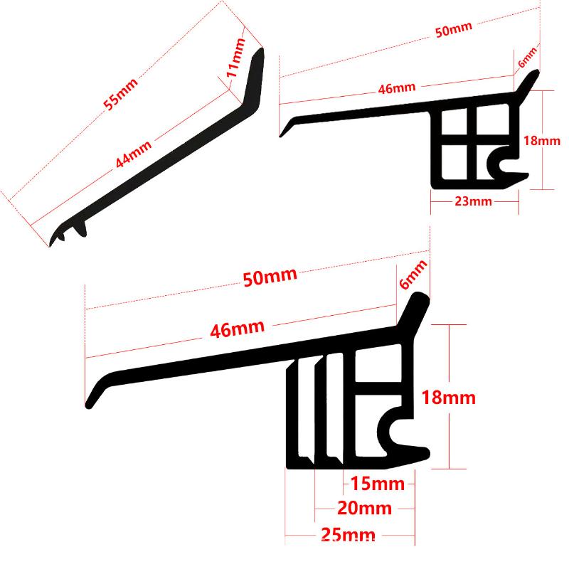 50cm Home Window Water Blocking Bar Sliding Window Rain Weatherstrip Balcony Insulation Windproof Sealing Strip Flashing Board