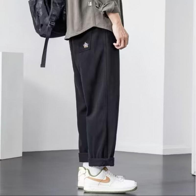 

Men s Casual Loose Straight Nine-Point Pants - Spring/Summer 2023 XL чорний