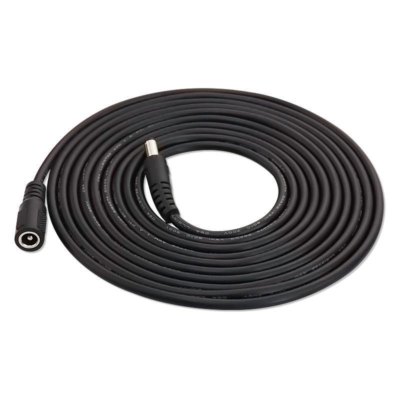 Kebaolong DC5525 Stecker auf Buchse Verlängerungskabel für Überwachungskamera, Router und Projektor