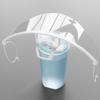 10Pcs Creative Shapes Clear Plastic Catering Mask Hotel Beauty Chef Waiter Protective Mask Reusable Visible Splash Proof Mask