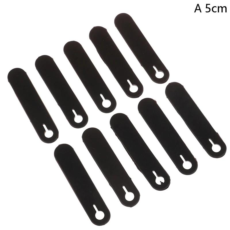 

10Pcs 5/8cm Rubber Cable Ties For Securing Cable Ties Wiring Harness Rubber Bands Motorcycle Electric Vehicle Accessories