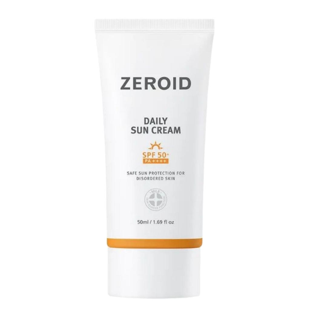 ZEROID Daily Sunscreen Mineral UV Protection Sun Cream for Sensitive Skin SPF50+ PA++++ 50ml