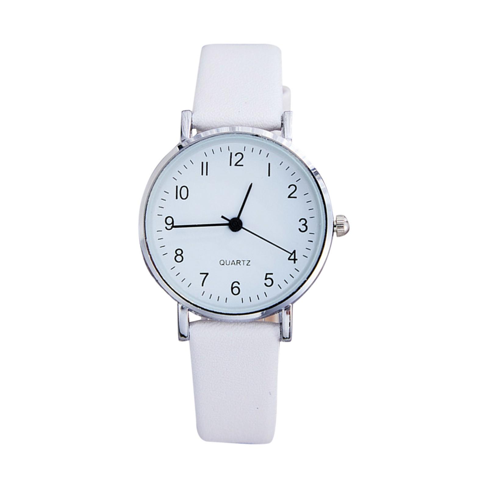 

Женские часы с кварцевым циферблатом, цифровые часы со светящимся указателем, часы для женщин и девочек One Size белый
