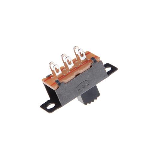 

New Sale 10 Pcs 2 Position DPDT 2P2T Panel Mount Vertical Slide Switch 6 Pin 0.5A 50V DC