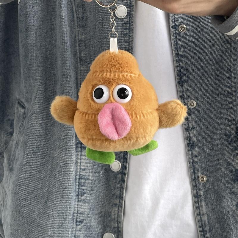 

New Product Plush Big Tongue Monster Small Doll Keychain Cute Tongue Sticking Out Cute Ghost Pendant Doll
