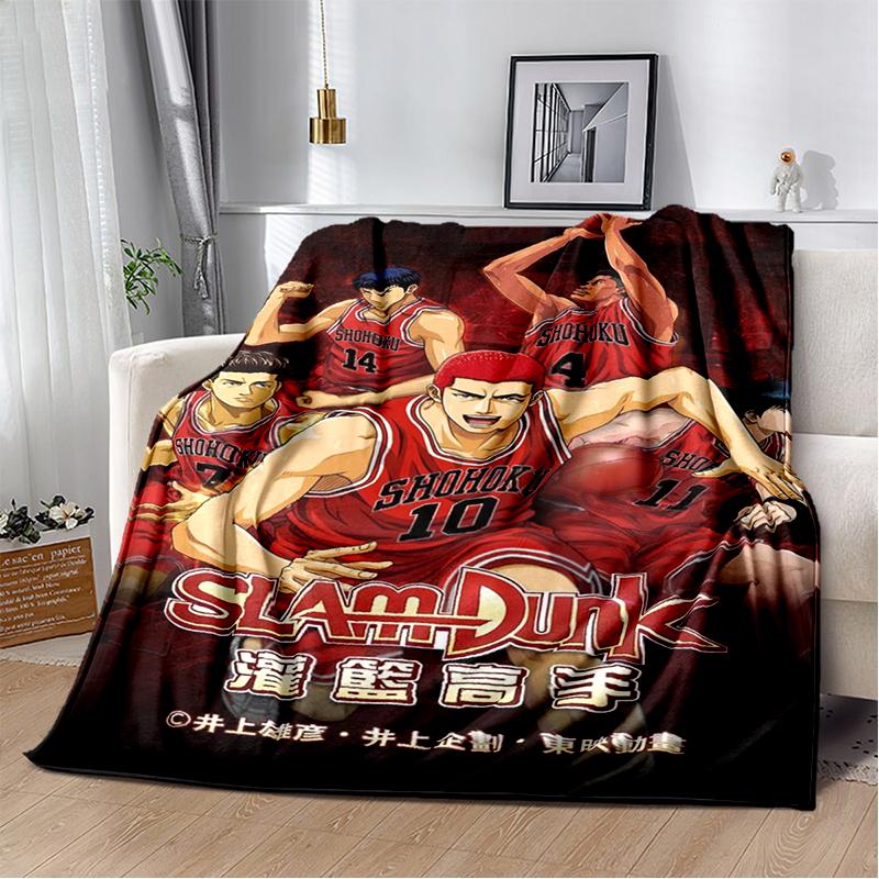 SLAM DUNK 29 Style New Cartoon SHOHOKU Basketball Anime Blanket,Soft Throw Blanket for Home Bedroom Bed Sofa Travel Cover Kids