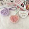 11 Plush Heart Keychain Student Canvas Bag Pendant Decoration Children's Backpack Pendant Mobile Phone Lanyard