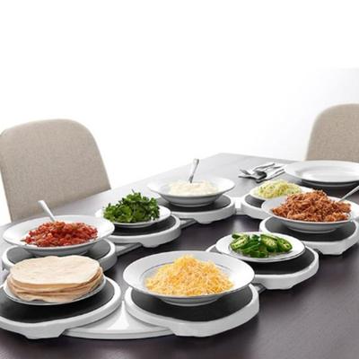 Φορητός Περιστρεφόμενος Δίσκος Καρουζέλ για Εύκολη Πρόσβαση στο Φαγητό Πρακτικός Περιστρεφόμενος Δίσκος Τραπεζαρίας Περιστρεφόμενη Πιατέλα Δίσκος Σερβιρίσματος Γεύματος