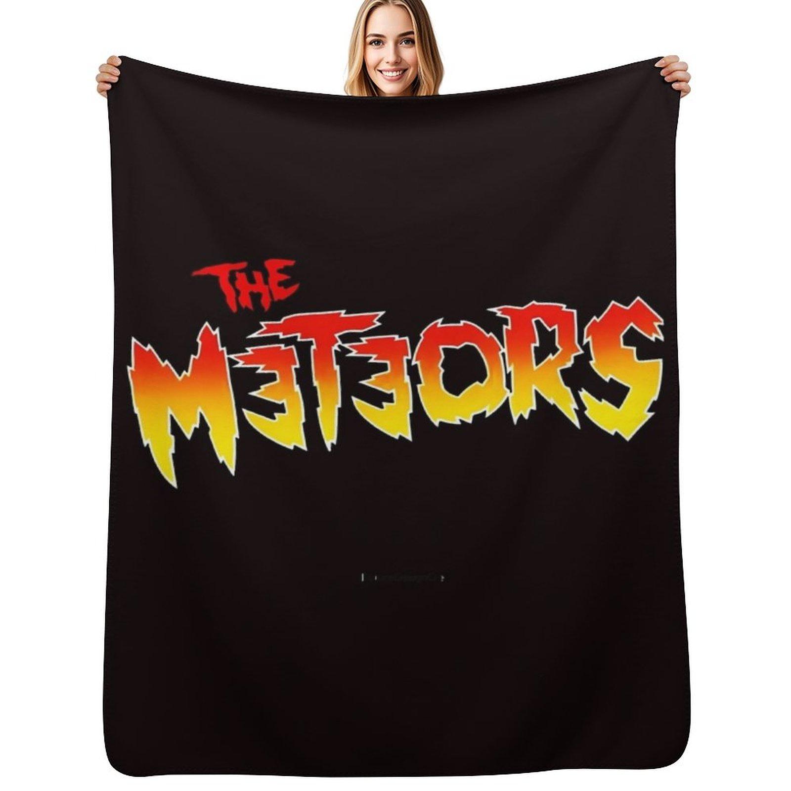 the meteors punk logo Throw Blanket Portable Lightweight Blanket for Travel Camping Size: 75*100cm, Weight: 230 GSM