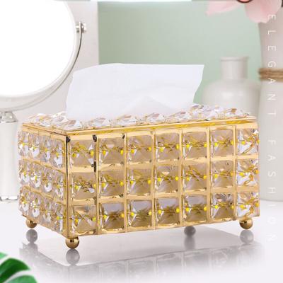 Serviettenhalter in Form eines Zauberwürfels aus Kristall, Taschentuchbox aus Kristall, für Schlafzimmer, Büro, Hotel, Café, Café, Bar