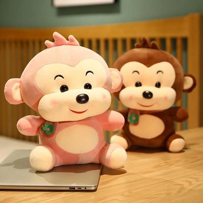 23cm Little Monkey Doll Plush Toy Soft PP Cotton Stuffed Bed Hold Sleeping Ziac Birthday Gift For Boys And Girls Cute Ornaments