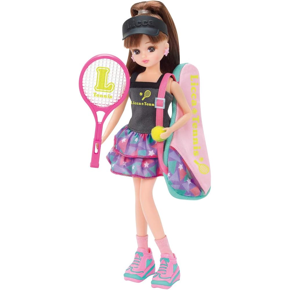 

Licca-chan LW-11 Tennis Outfit Dress for Dolls with Accessories and Detailed Design
