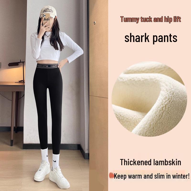 

Women s Plus Size Fleece-Lined Base Layer Pants - Thick, Tight-Hip Yoga & Sports Leggings for Autumn/Winter L [Recommended 100-120 jin]