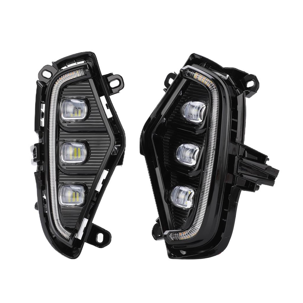 2pcs Front Bumper Fog Light LED DRL Daytime Running Lamp Waterproof Replacement RAV4 2019?2021 DC