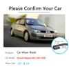 Auto Wischerblatt für Renault Megane Mk2 2002 2003 2004 2005 2006 Frontscheibe Windschutzscheibe Scheibenwischer Auto