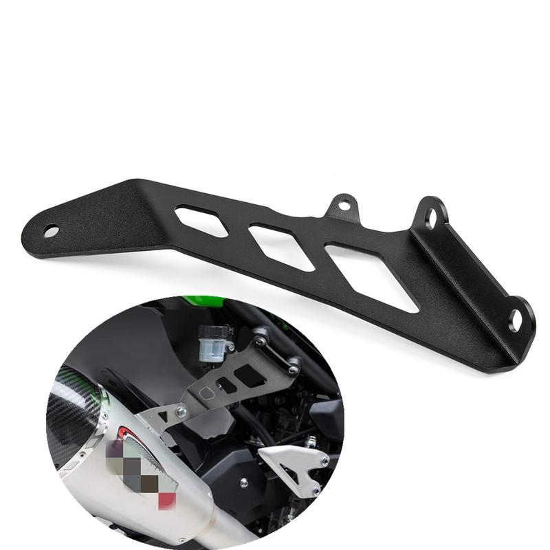 Exhaust Hanger Motorcycle Exhaust Bracket Black For KAWASAKI Ninja 400 NINJA400 2018 2019 2020 2020+