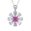 New S925 Flower 4 Carat Necklace Women's Jewelry Factory Direct Sales