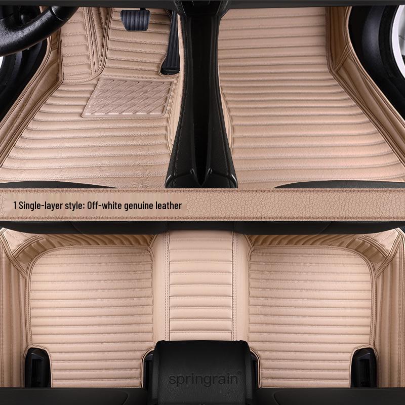 Mercedes-Benz Genuine Leather Full Surround Floor Mats for E-Class, C-Class, S-Class, G-Class, EQC, EQE, GLS, GLE 450 AMG.
