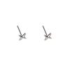 Men's and Women's Star & Hexagram Cross Stud Earrings: Simple, Versatile, Emotional Ear Jewelry for Couples