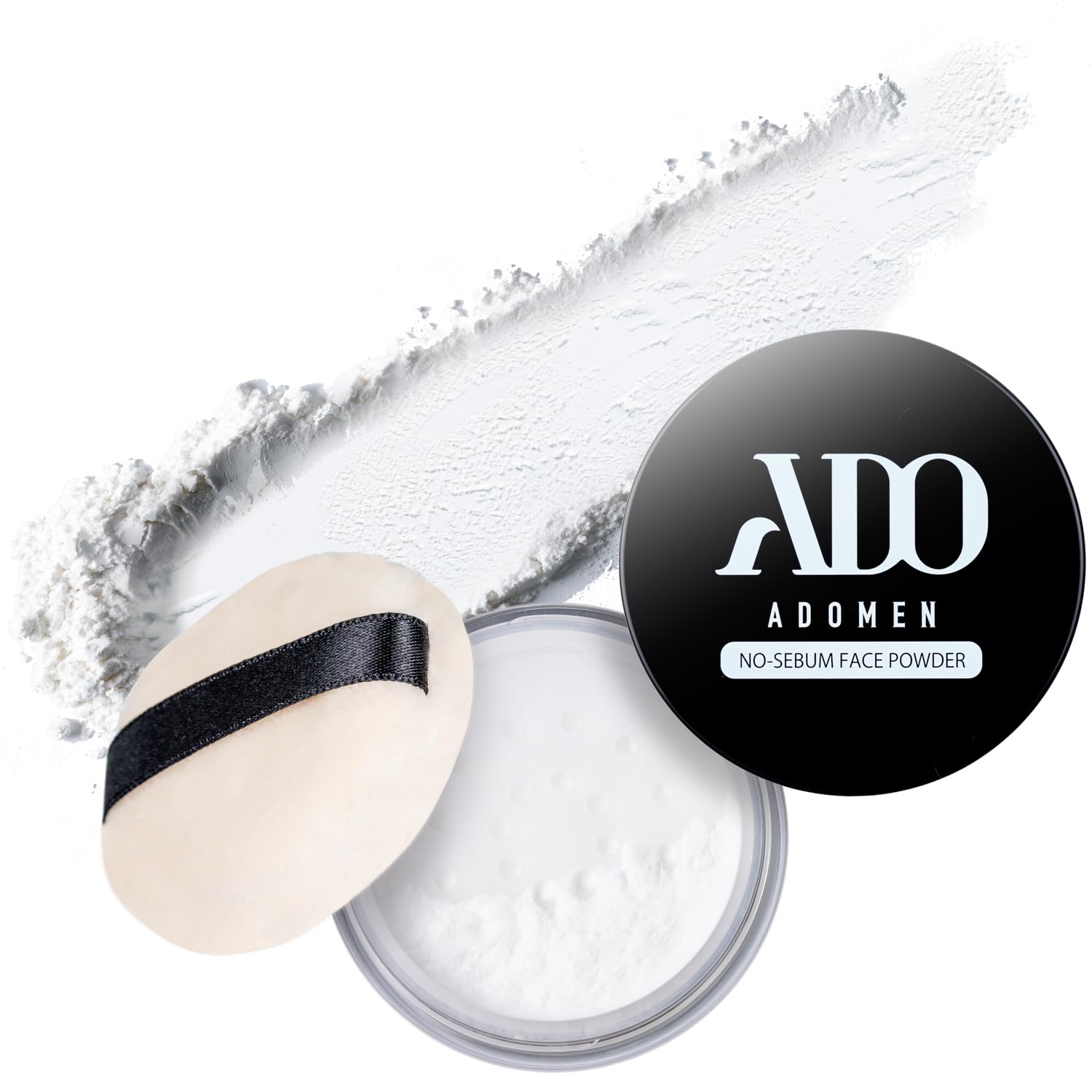

ADOMEN smooth skin for a long face sebum and shine prevention white [Keeps time] Anti-shiny men s powder, base,