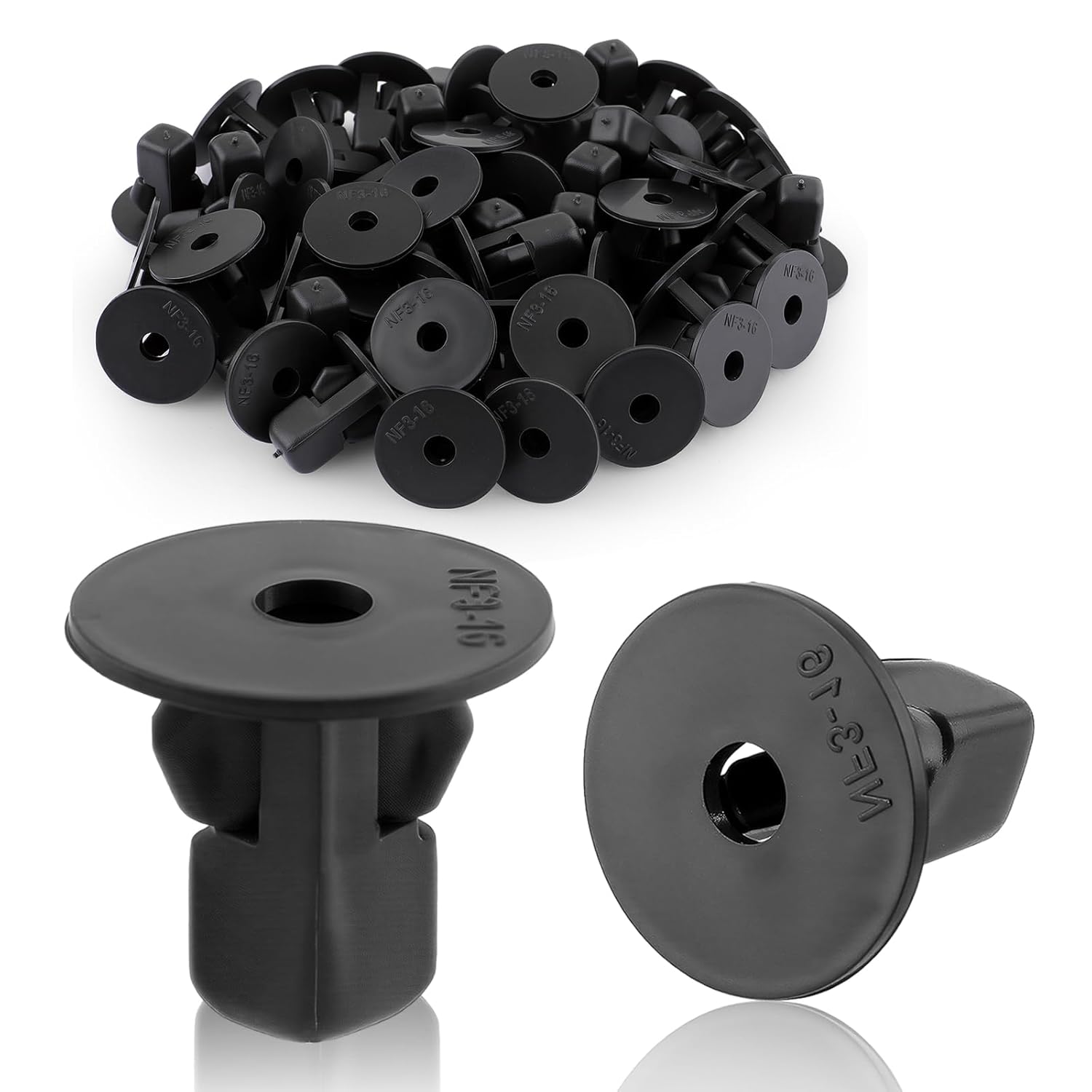 50 PCS K55 Car Retainer Clips Plastic Fastener Kit Fender Liner Wheelhouse Liner, Nut Retainer Replacement for Toyota for Camry for Corolla for