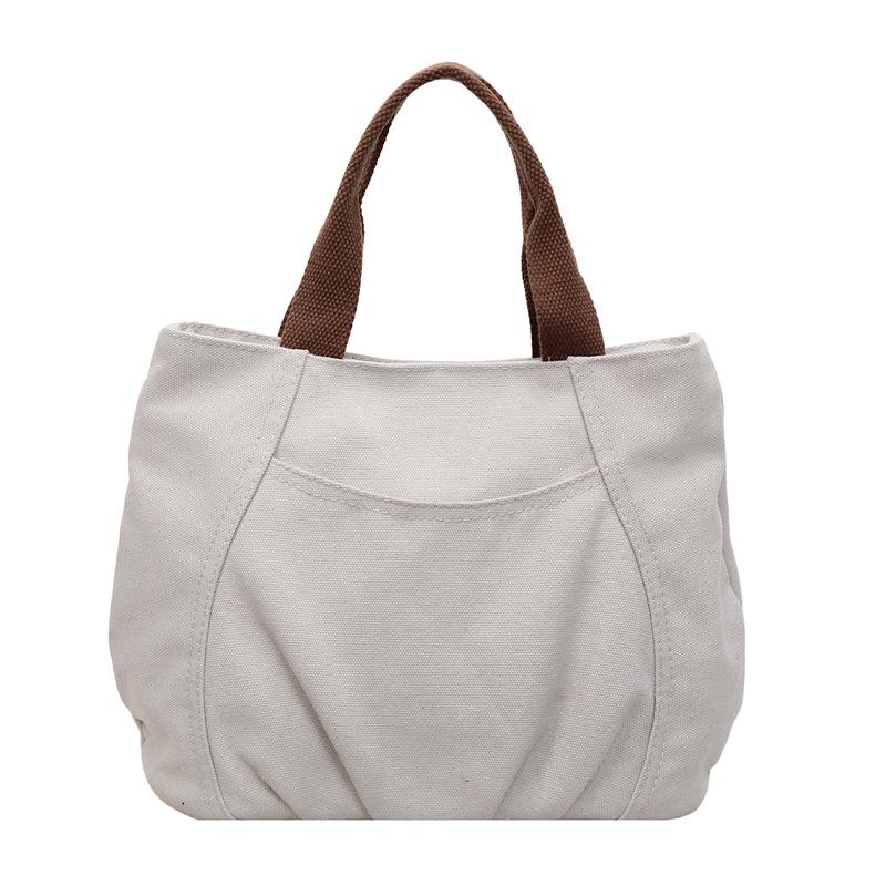 Handbag, Casual Bag, Women's Commuter Canvas Bag, Hand-held Bag, Small Square Bag
