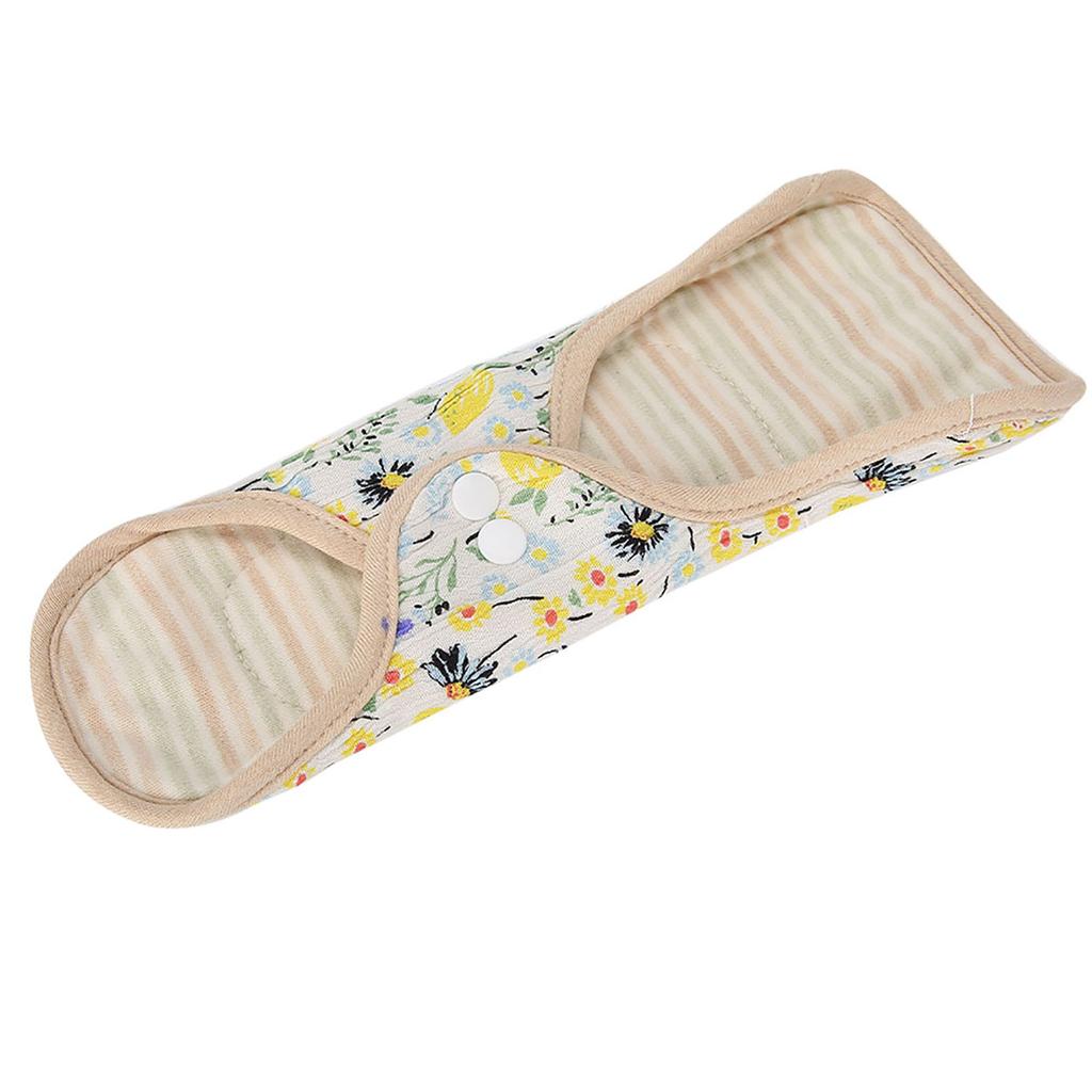 Washable Cloth Menstrual Pad Fanshaped Wing Reusable Sanitary Napkin Panty Liner White 250mm
