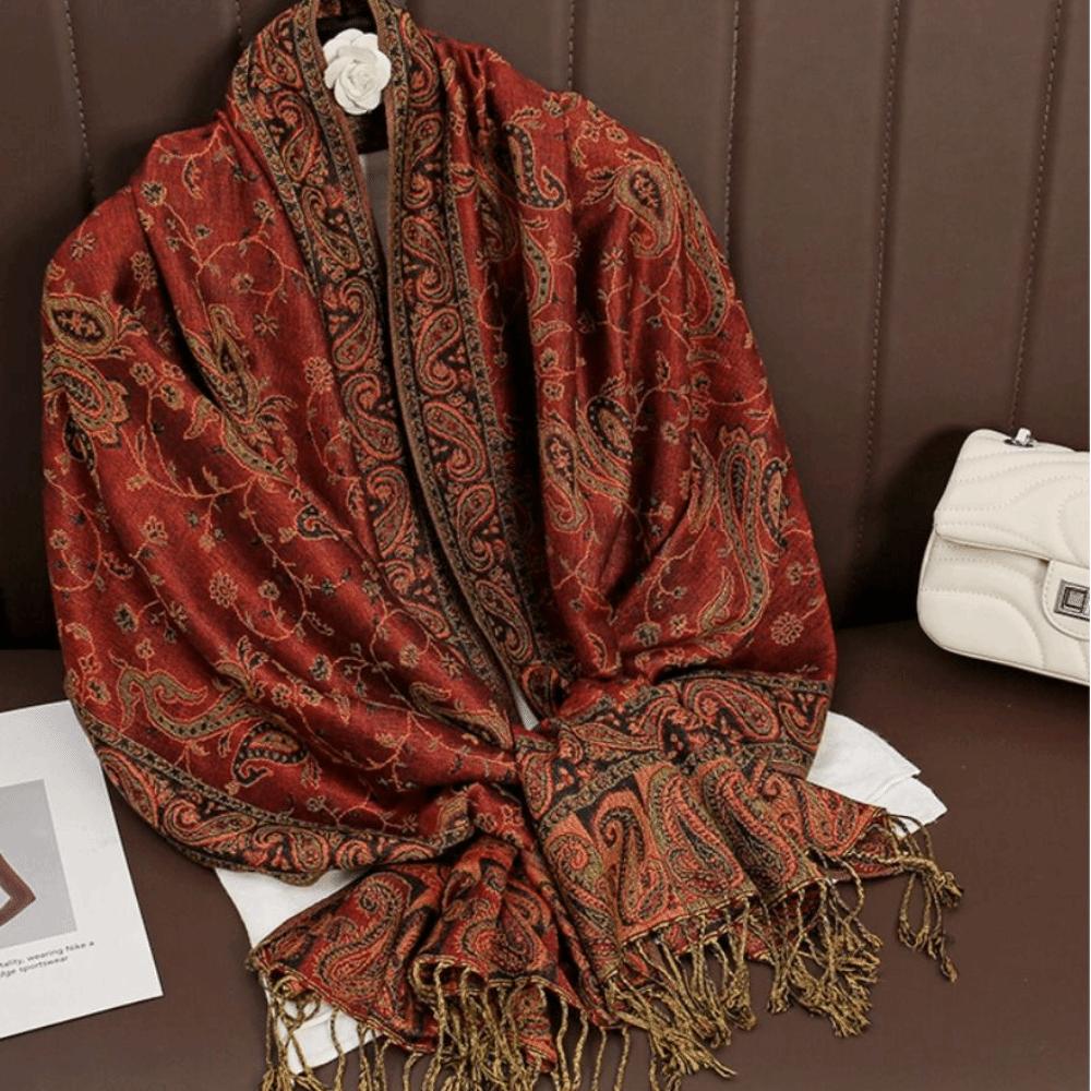 Pashmina Bohemia Poncho Hijab Warm Headscarf Vintage Cashmere Shawl  Autumn