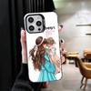 Mom Baby Girls Theme Soft Phone Case for iPhone 15 16 17 Pro Max 17Air 16E 14 Plus 13 12 Mini Shockproof Cover Back Shell