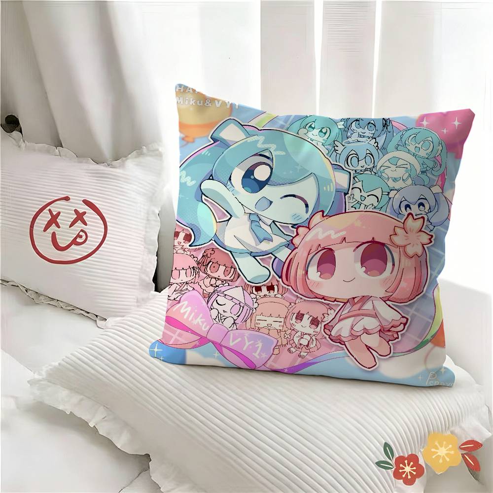 Pc Cute Quirky Vocaloid Japanese PPepoyo Pillow Case Fashion Square Pillowcase Bedroom Sofa Room Ins Decoration Leisure