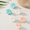 A Pair of able Resin Spring Flower Stud Earrings Jewelry