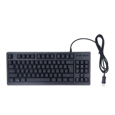 Mechanical Keyboard 87 Keys Wired RGB Bright Backlight Compact Two Color Injection Keycaps