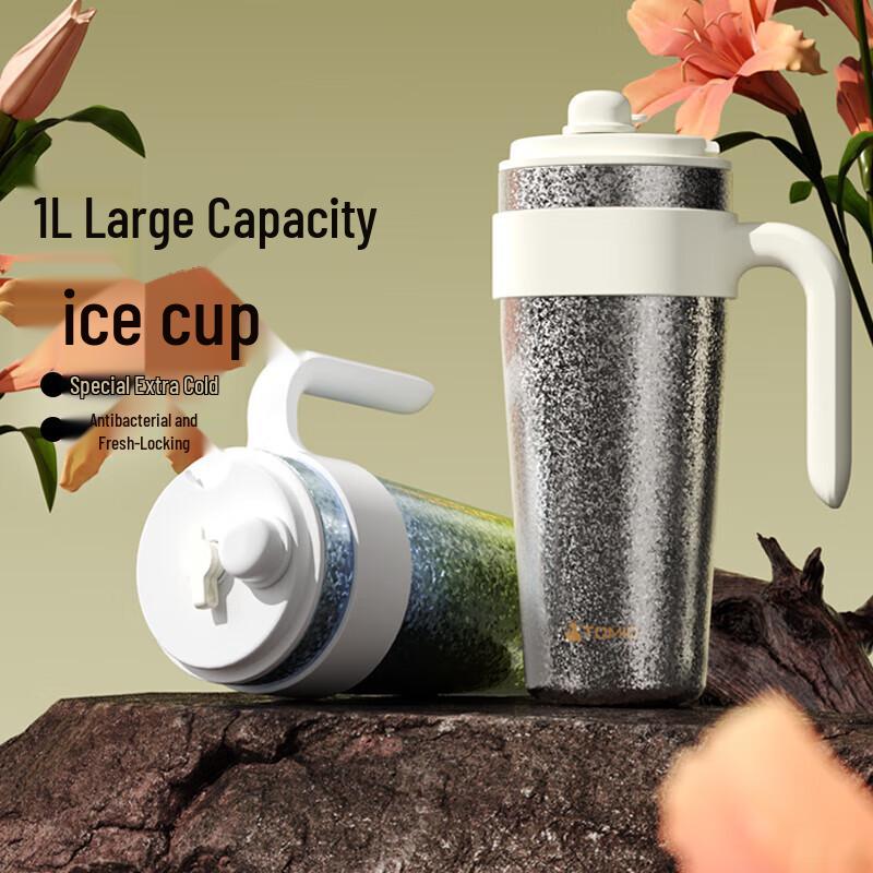 TOMIC 1L Pure Titanium Insulated Mug