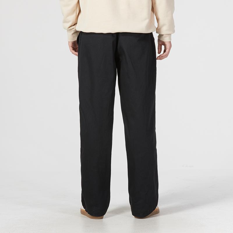 Nike As M Nl El Chino Pant Ul Cotton Solid Logo Embroidery Casual Loose Straight Leg Knit Sports Pants Men Pants Black FD0406-010