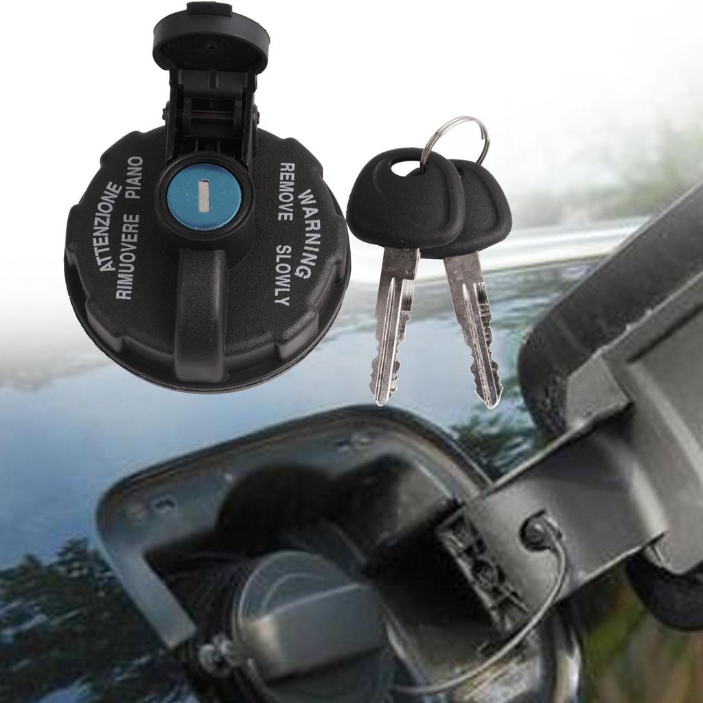 Fuel Tank Filler Cap Cars Fuel Cap with 2 Keys Lockable Locking Fuel Tank Cap