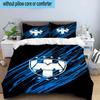 3pcs Monter-rey Football Crest Art Printed Bedding Set Duvet Cover Closure Includes 1 Duvet Cover & 2 Pillowcases Bedding Sets Home Decor Gifts