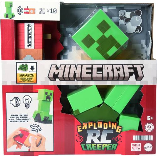 

Mattel Minecraft Explosive RC Creeper with Lights & Sounds, 10 Explosive Particles, Genuine Game Movement, DLC Code
