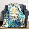 Happy Birthday Celebration Blanket Personalized Name Soft Warm And Versatile For Sofa Bed Office And Travel Machine Washable Comfortable In All