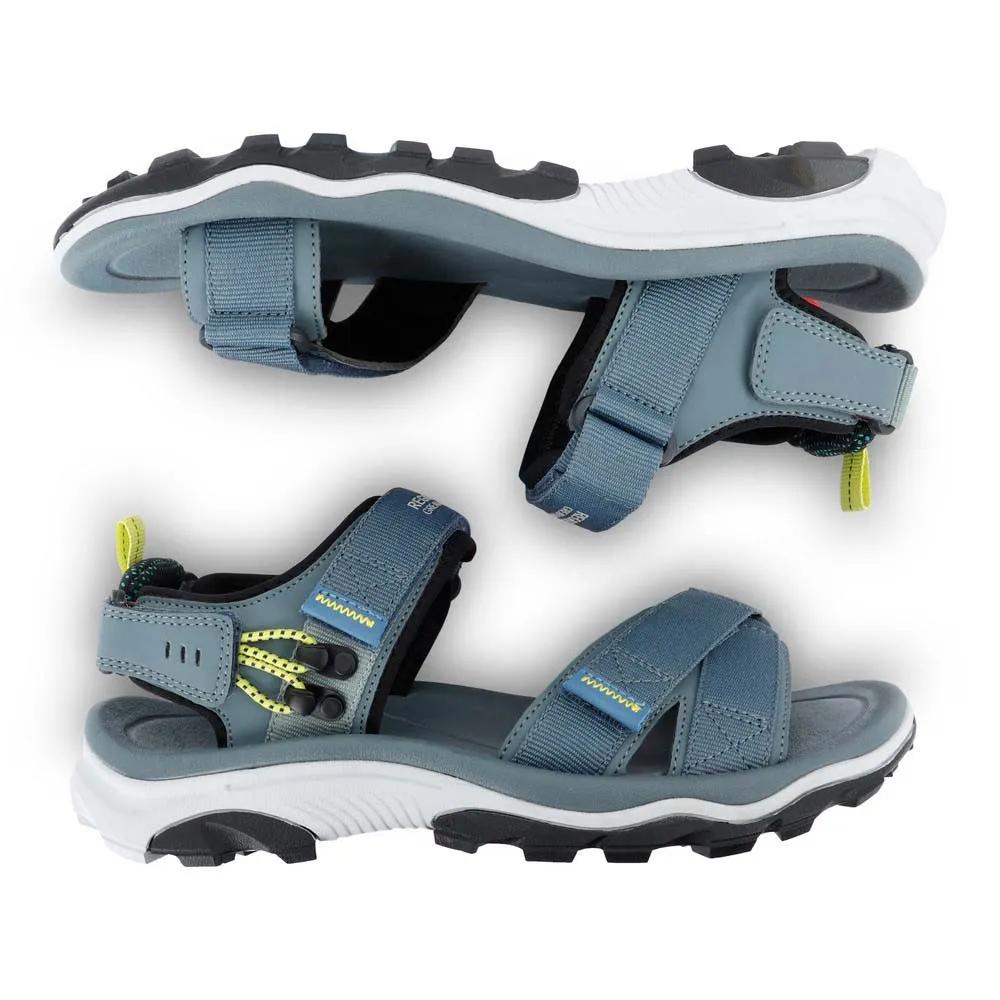 Regatta Blaze sandals breathable adjustable straps Grey/Lime
