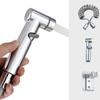 Handheld Bidet Sprayer Set Hand Shower Set Hand Shower Hose Alloy Texture Suitable for Bathroom and Toilet Showering