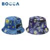 Bocca Starry Night Bucket Hat Reversible Bucket Hats Double Sides Cap Cotton Foldable FisherUnisex Hat Hip Hop Fashion