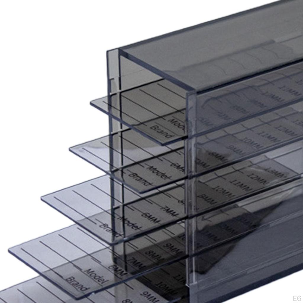 Clear Acrylic Eyelash Organizer with 5 Tiers for Makeup Vanity