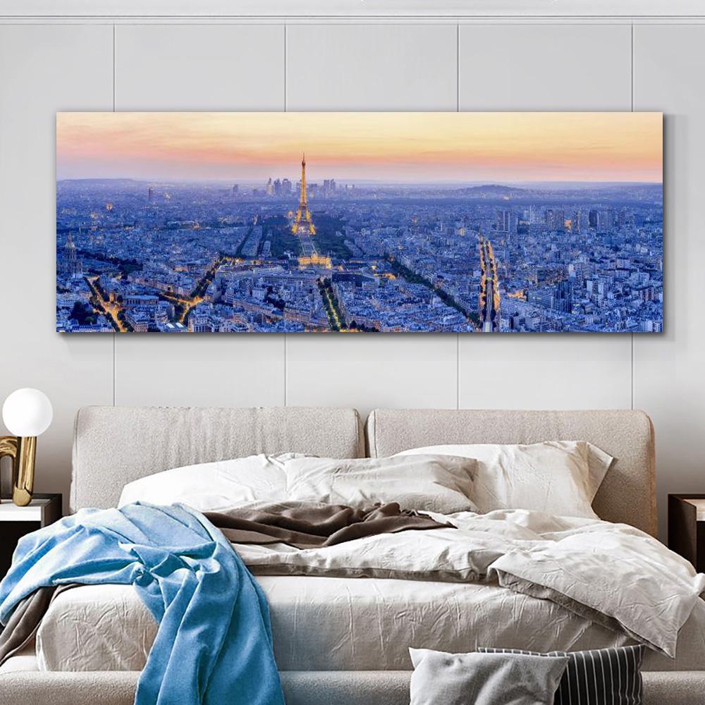 Paris Eiffel Tower Plakáty a obrazy Obraz na plátně Moderní krajina Obrazy na zeď Domácí dekor Architektura Cuadro Bez rámu