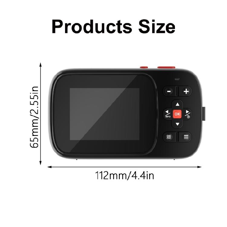 Portable Autofocus Digital Kids Camera Starter Monocular Camcorder 2.5K 72MP 16X Zoom Fashions Camera for Outdoor