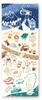 Miyamoto Kenema Tenugui Hand To Spend Your Camping 35 X 90 50186 Towel, Chusen-dyed, "How Time," Beige, Approx. Cm,