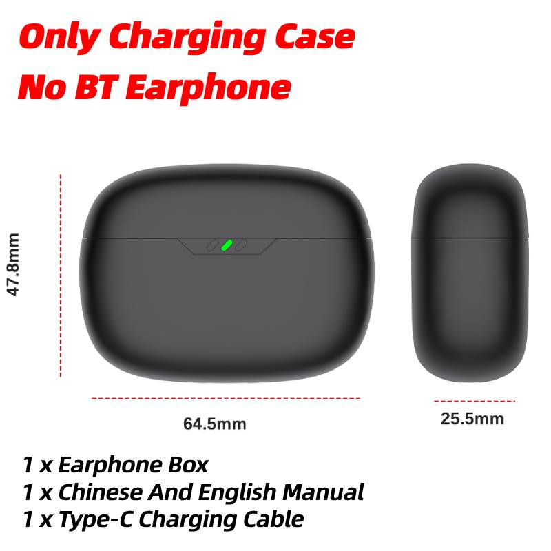 

Для JBL Vibe Beam Сменный зарядный кейс Светодиодные индикаторы Зарядный бокс для наушников Гарнитуры Замена зарядного кейса Аксессуар для наушников