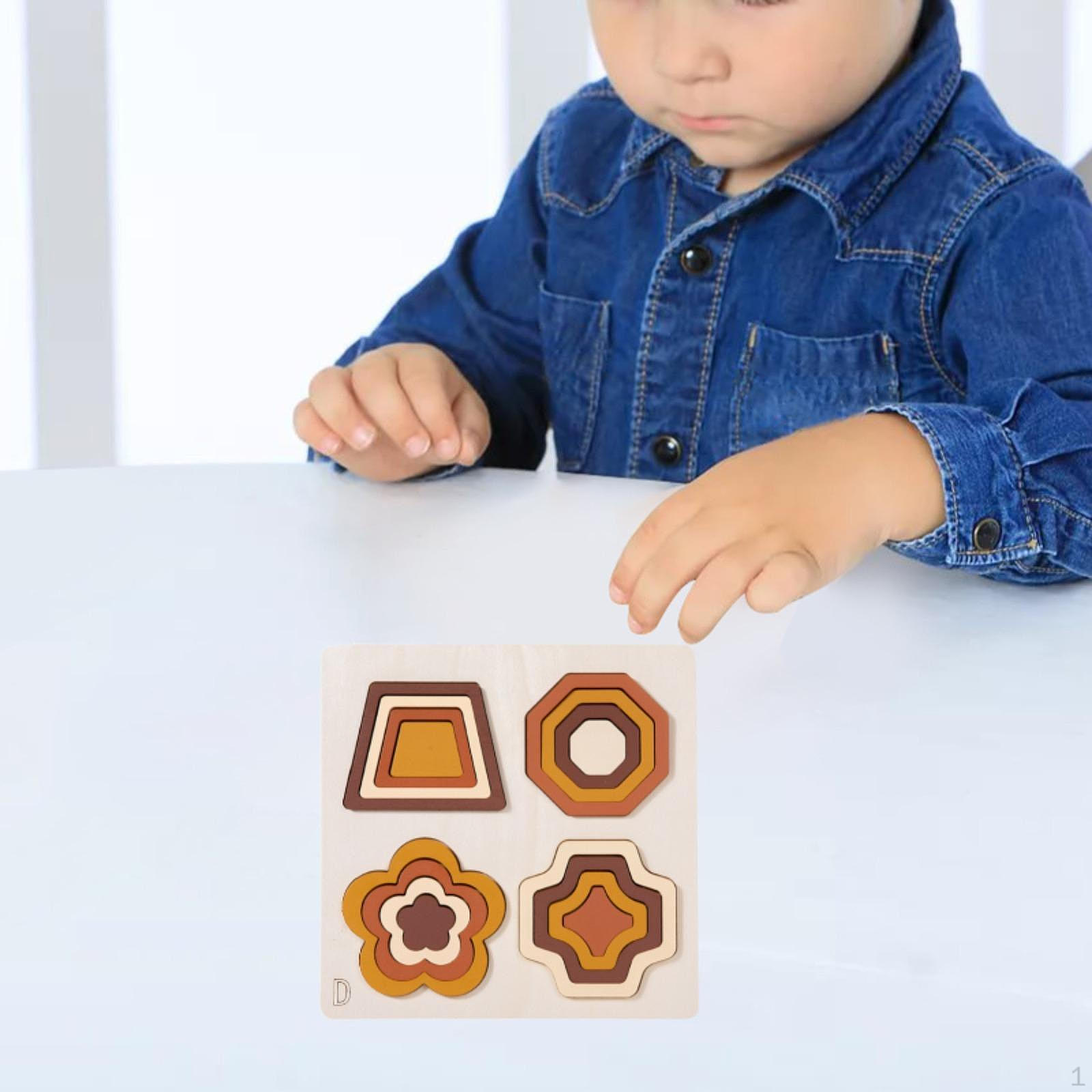 

Геометрическая сортировка фигур, цветные блоки, обучающая головоломка для дошкольников style D