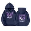 Kids Long Sleeve Pullover Hoodie with Letter Print and Front Pocket, Loose Fit Casual Sweatshirt for Boys and Girls