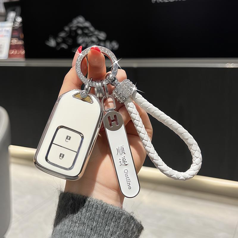 Compatible Honda Key Case for Accord, CR-V, Civic (10th Gen), Fit, Lingpai, URV, Guandao, Haoying.