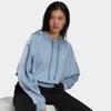 Adidas Sweatshirts Women's Sky Blue Hooded Moderate Regular H37813